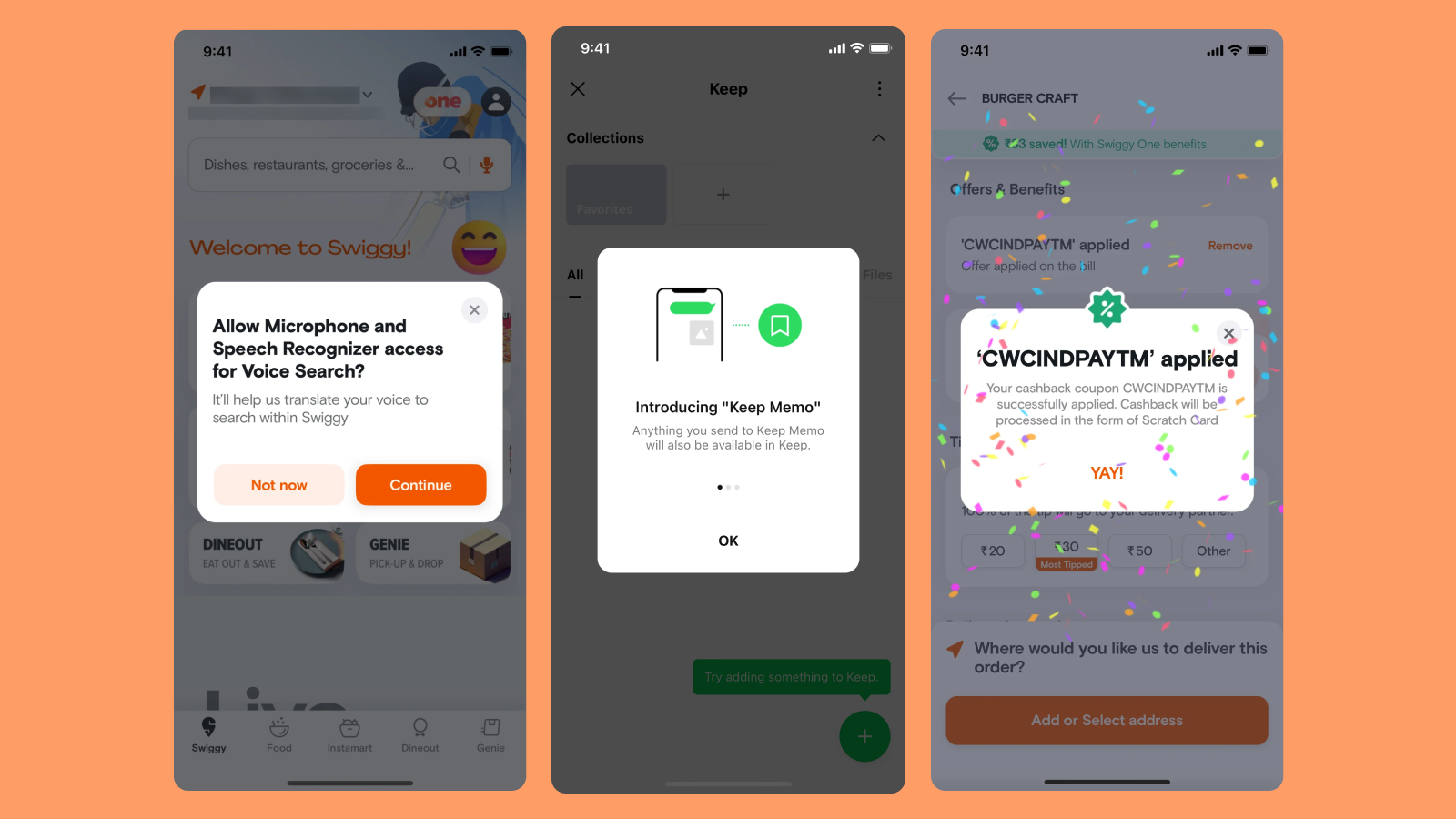 Классический дизайн попапов в интерфейсе мобильных приложений