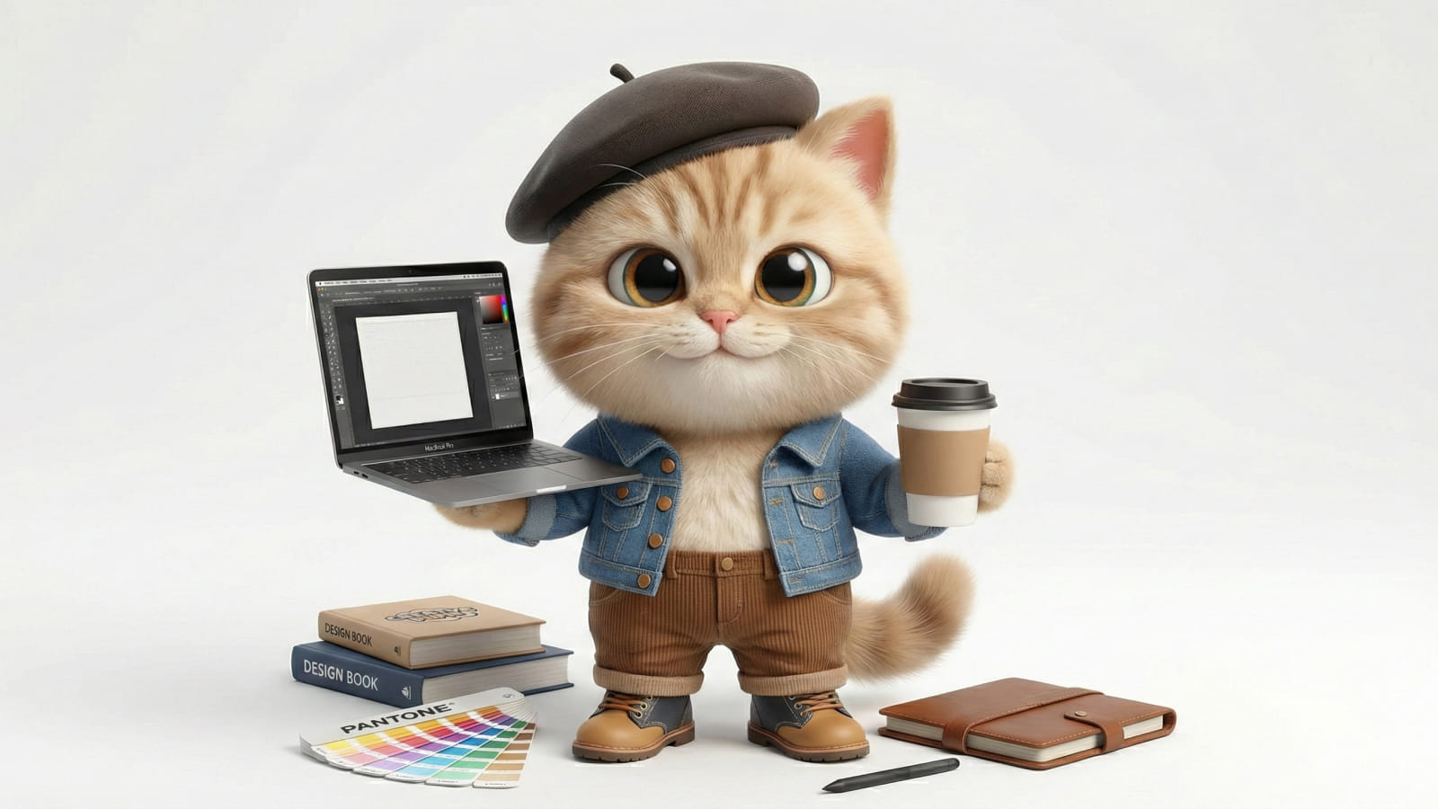 Уровень дизайна - Middle, на примере иллюстрации кота