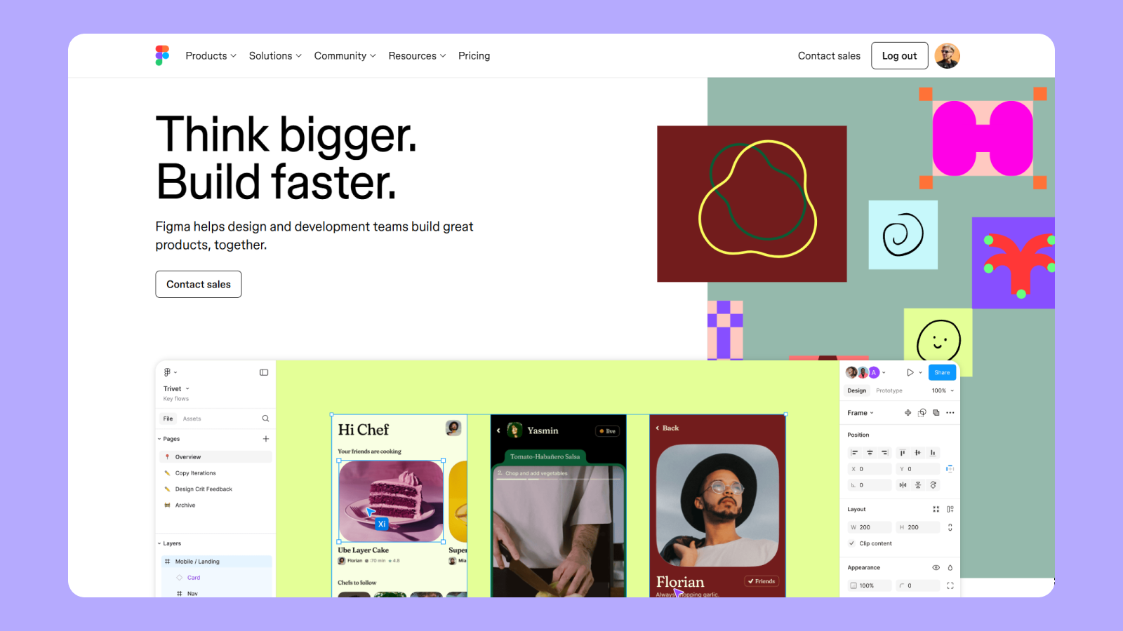 Дизайн hero section на сайте Figma