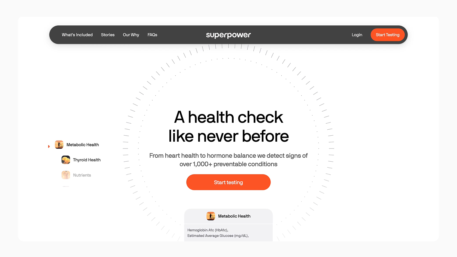 Дизайн главной страницы сайта Superpower Правило 60-30-10 в интерфейсе Superpower