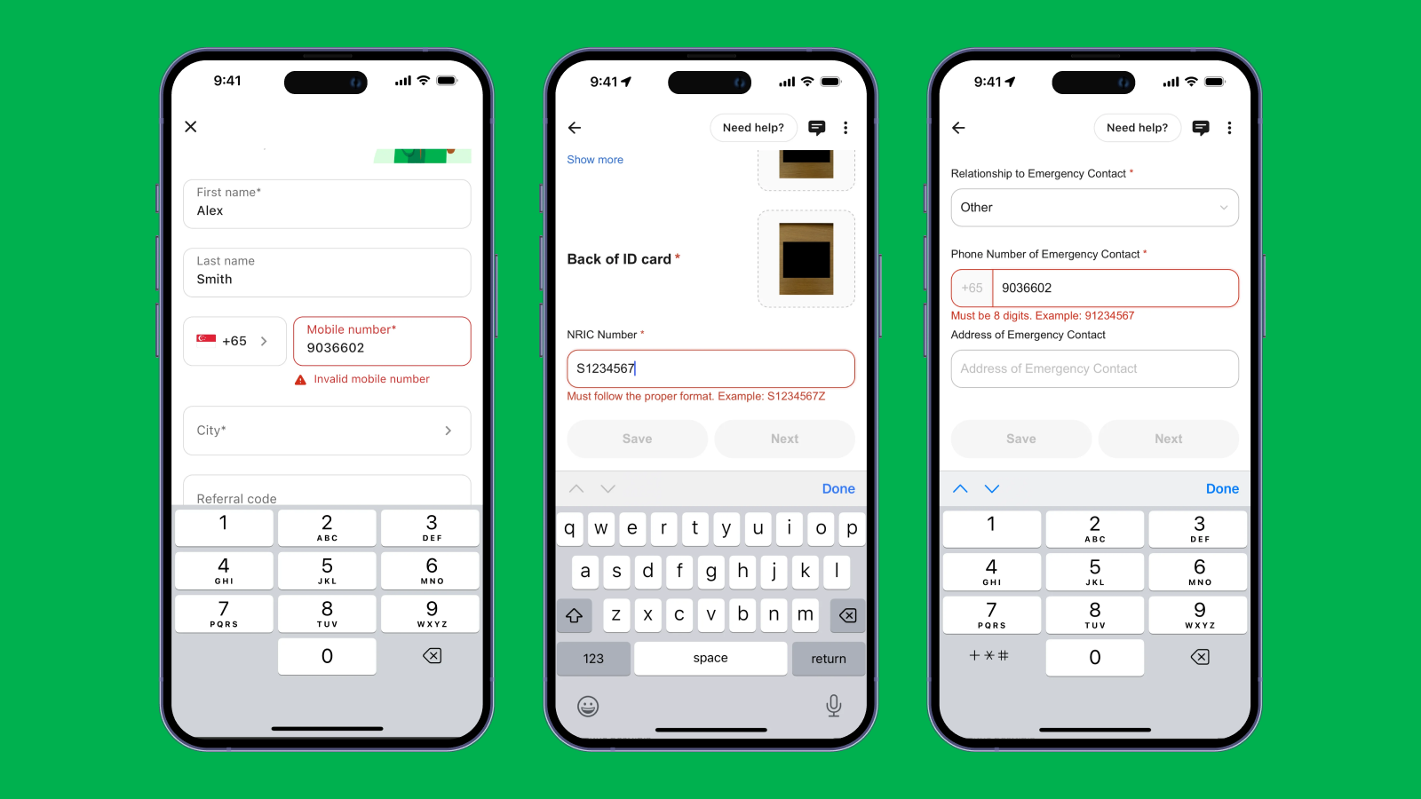 Автокорекция в интерфейсе Grab Driver Автокорекция форм в приложении Grab Driver