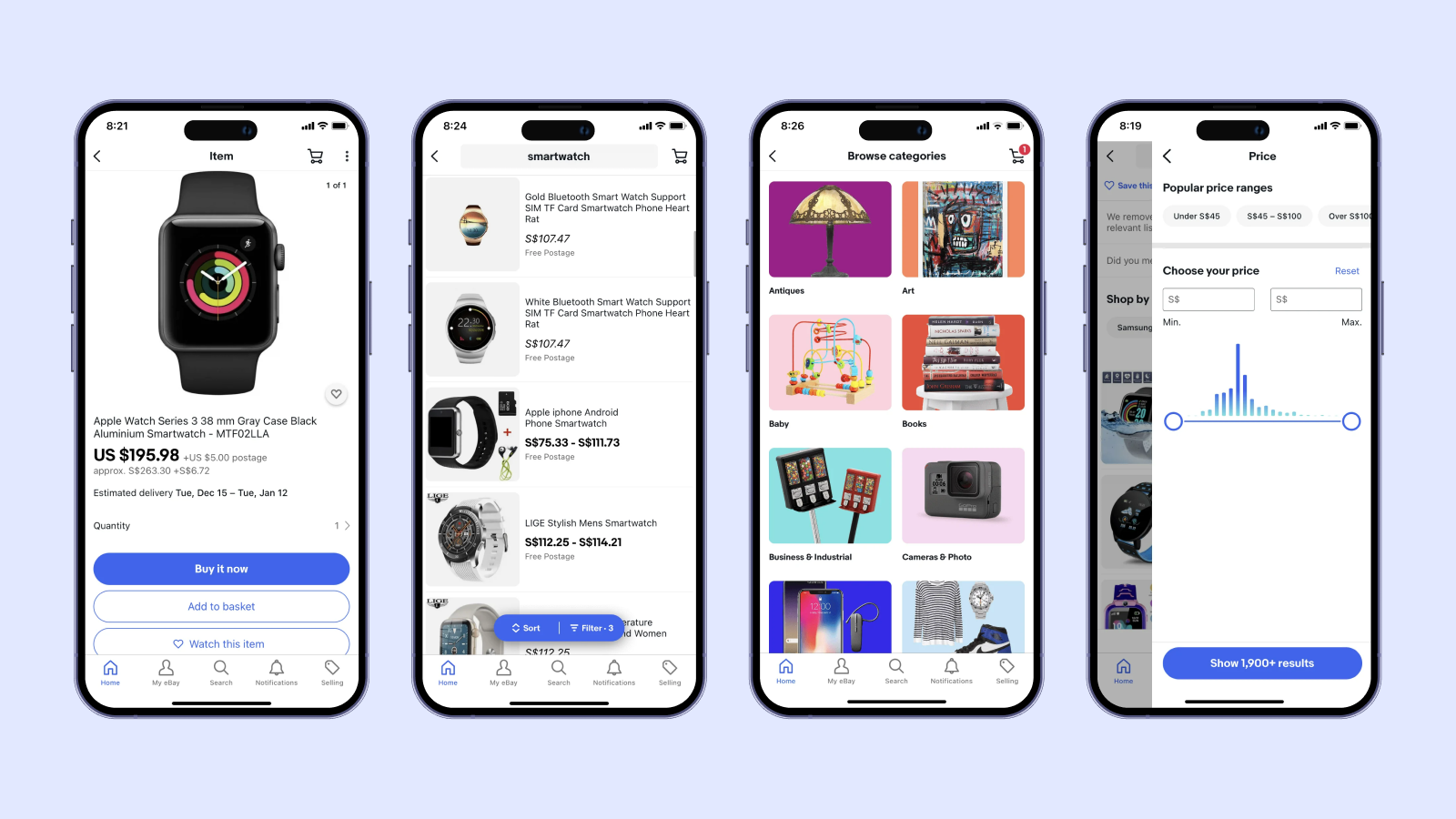 Новый дизайн eBay Интерфейс eBay после обновления