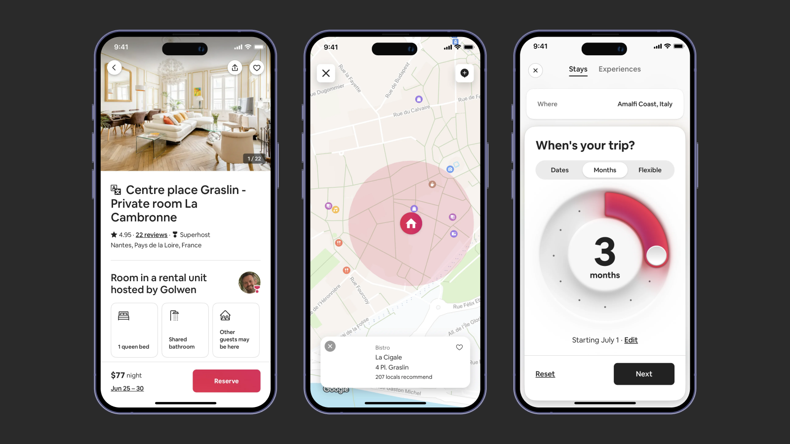 Принцип 60-30-10 в приложении Airbnb