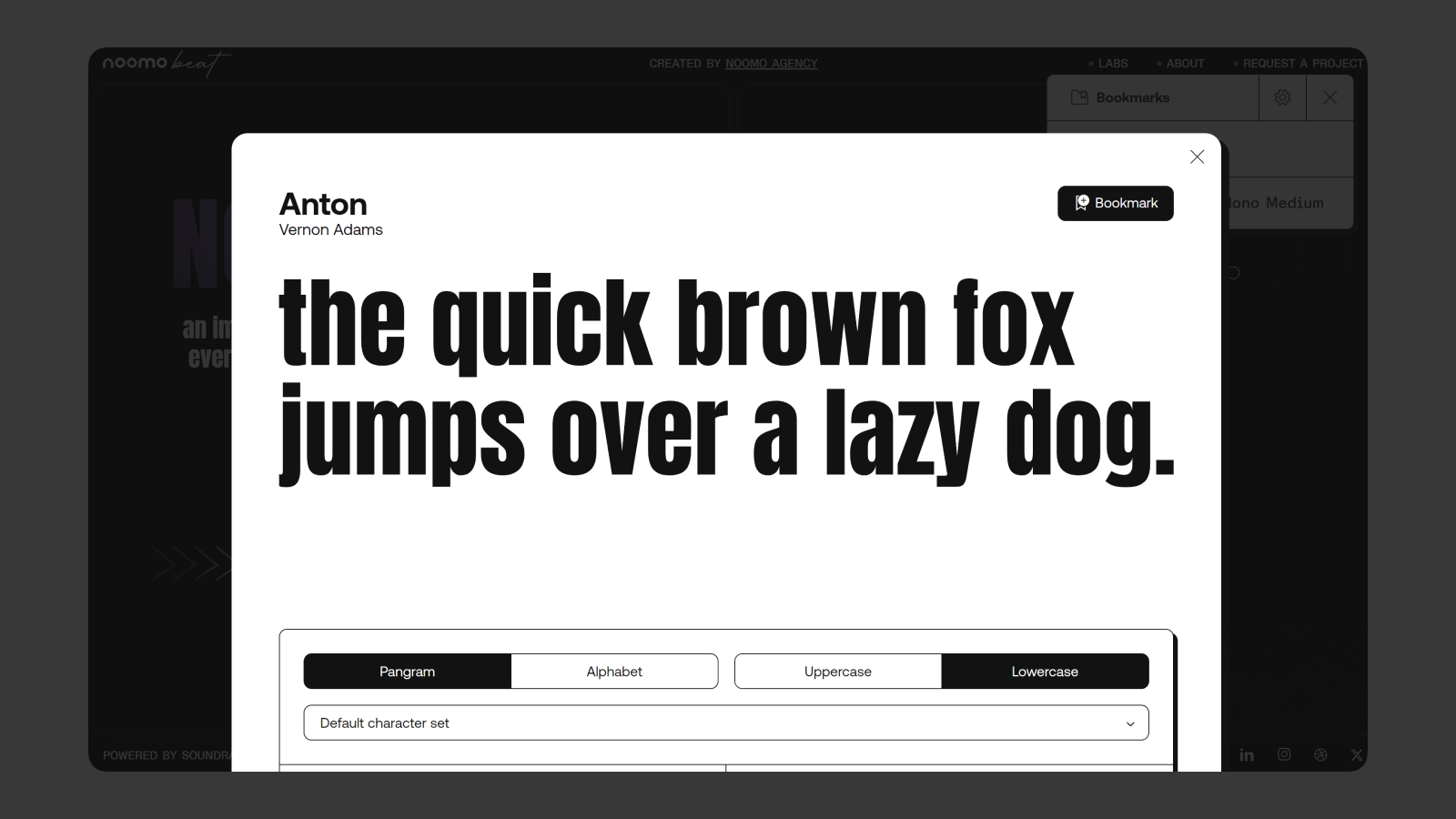 Работа сервиса Fonts Ninja