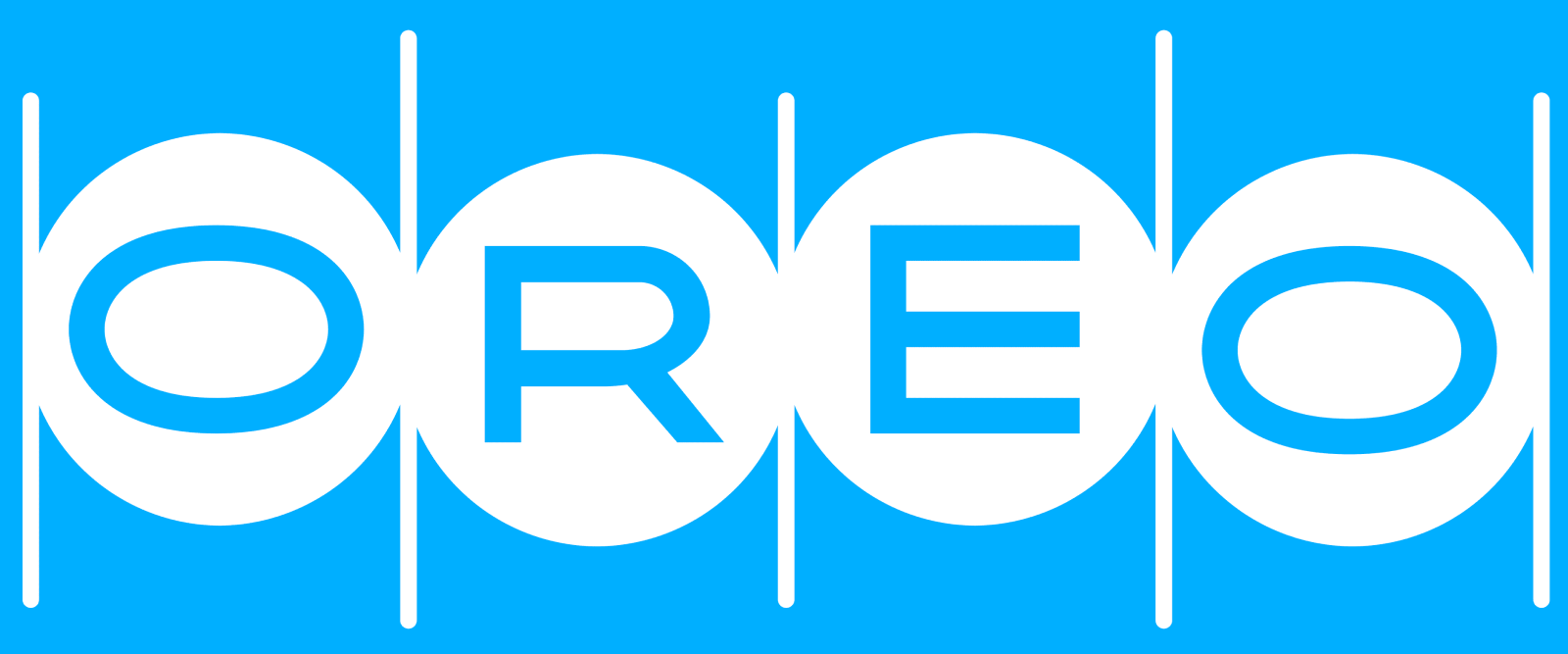 Яркий логотип Oreo в 1960 году