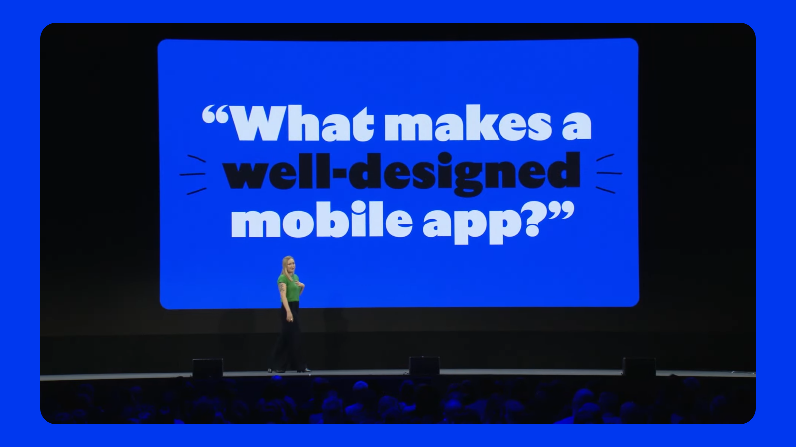 Christine Røde на сцене CONFIG2025 в Лондоне Лекция о мобильных приложениях от дизайнера The Browser Company Christine Røde