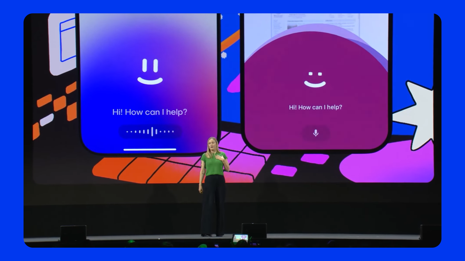 Сравнения дизайна голосового помощника Arc на iOS и Android Интерфейс голосового асистента Arc на iOS и Android