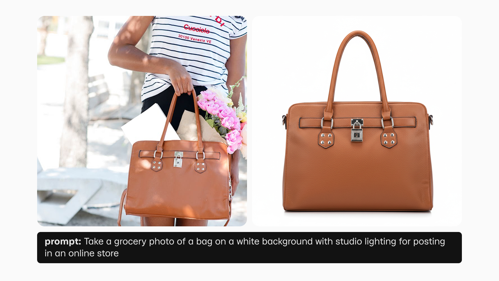 Пример замены фона объекта в Nano Banana