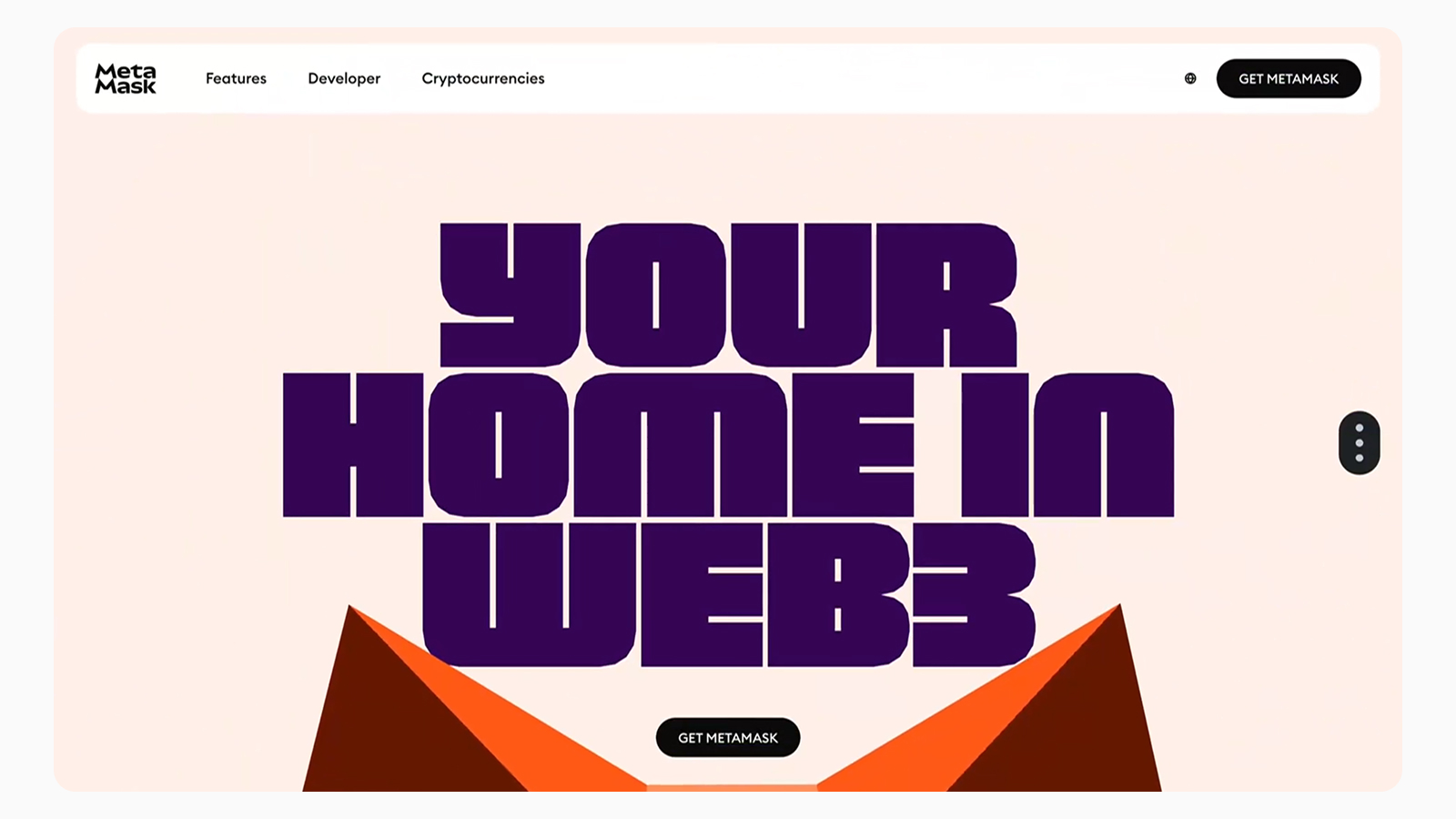 Пример доступной типографики на сайте MetaMask