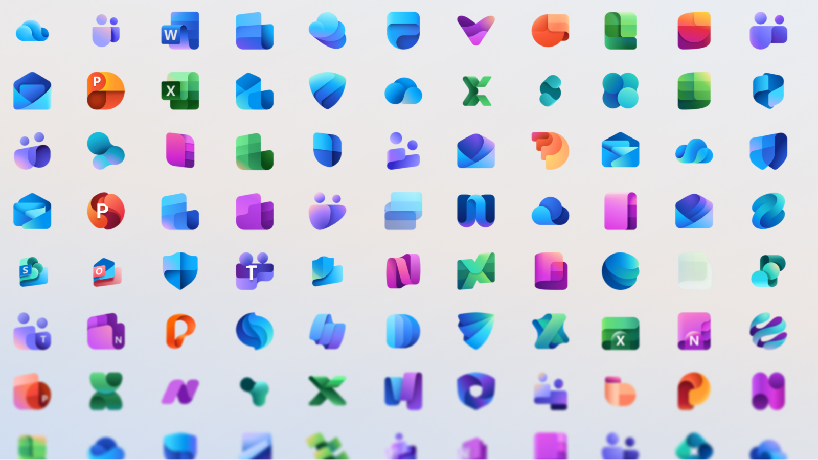 Дизайн иконок приложений Microsoft