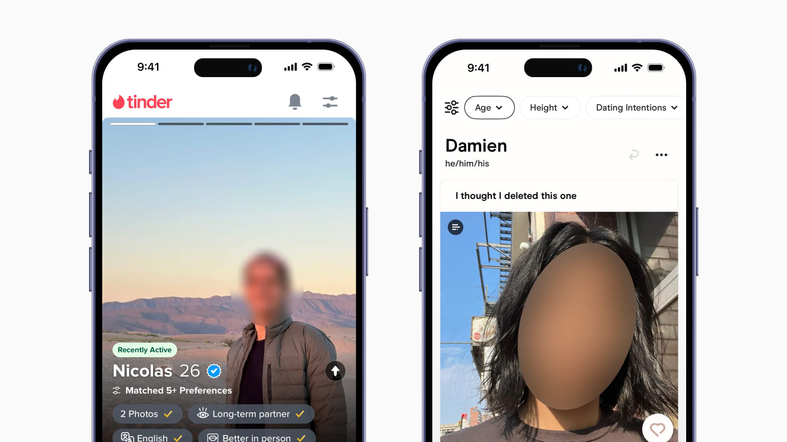 Интерфейс мобильного приложения Tinder Дизайн интерфейса новой функции от Tinder - Chemistry