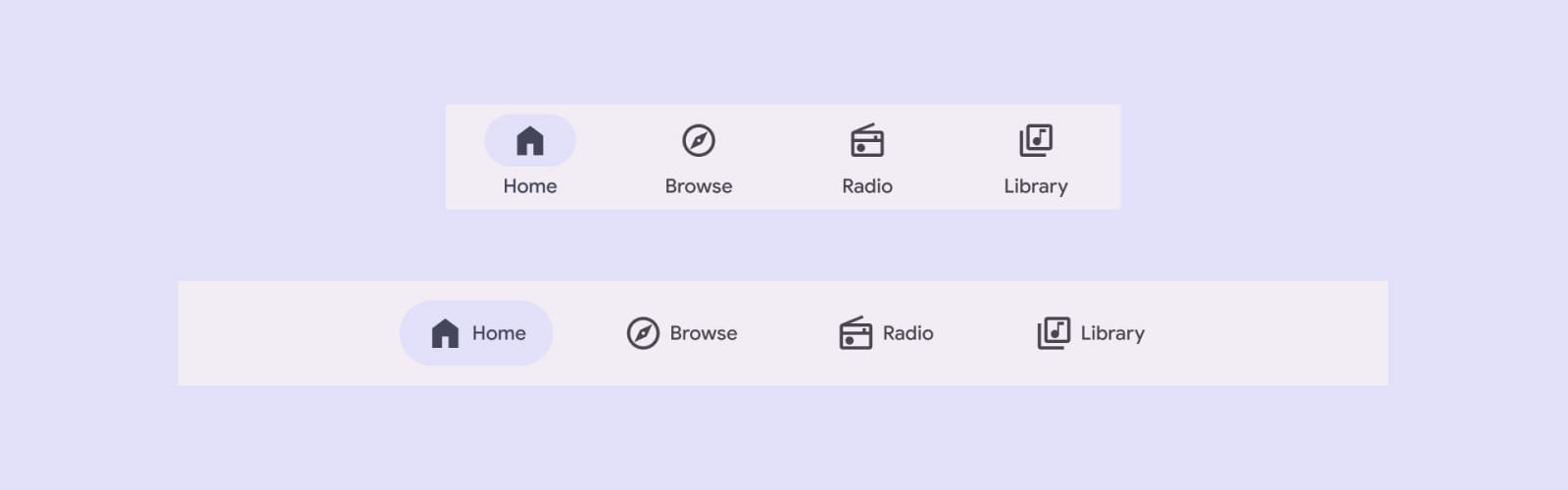 Дизайн Navigation bar в Material Design Пример интерфейса Navigation bar