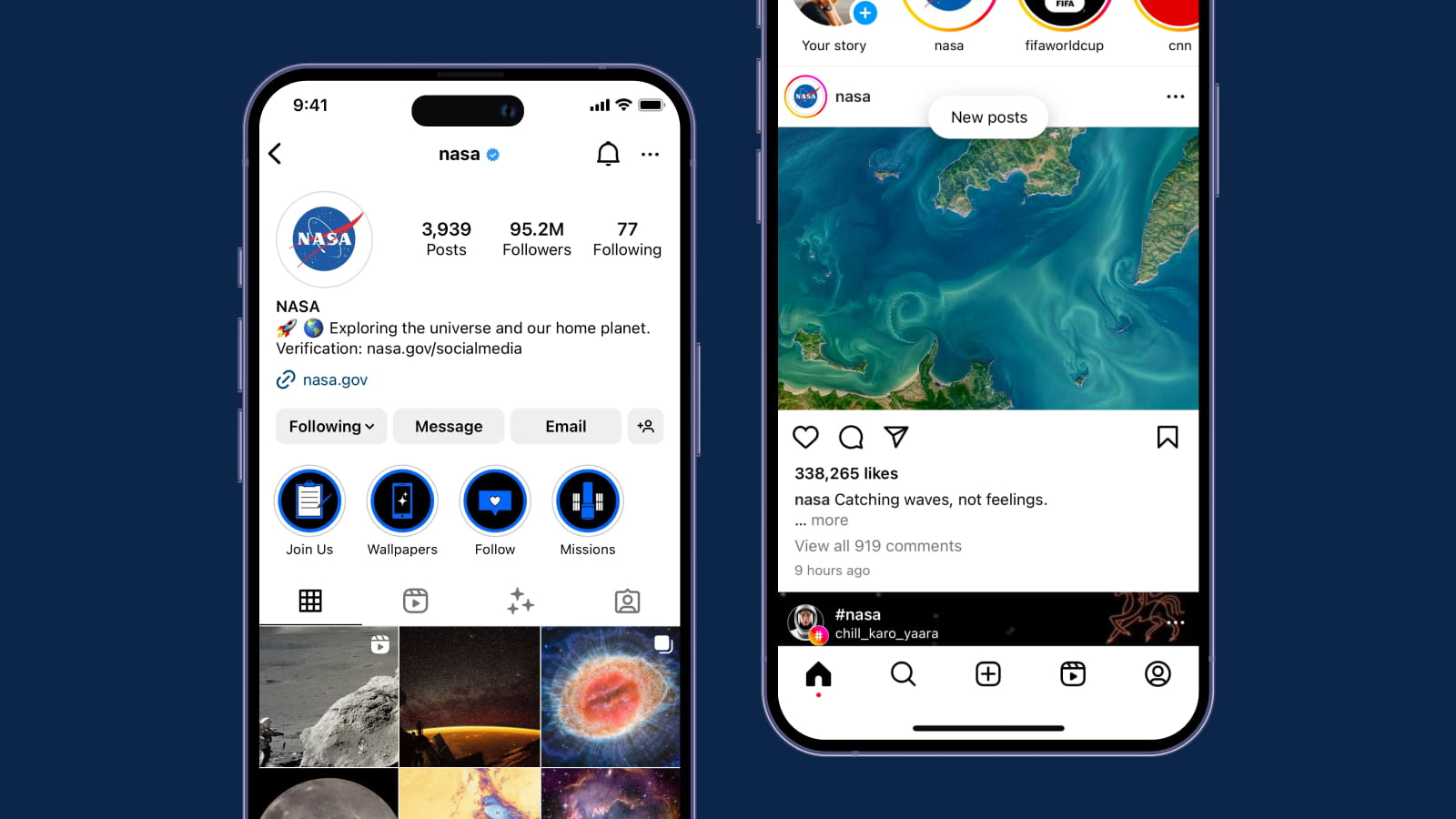 Дизайн шаблона аккаунта пользователя и постов в Instagram Дизайн шаблона страницы пользователя в интерфейсе Instagram