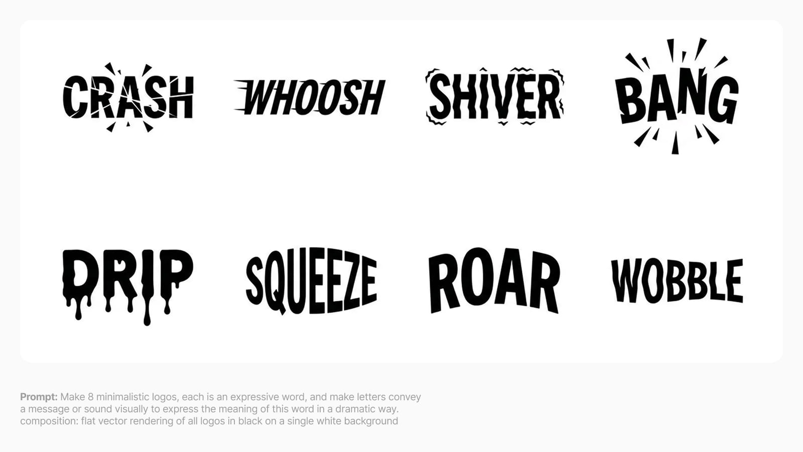 Пример генерации текстов в Nano Banana Pro Пример генерации текстов в разных дизайн-стилях в Nano Banana Pro