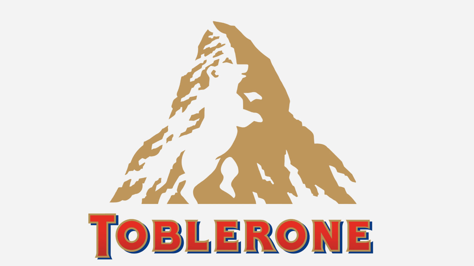 Изображение фирменного знака компании Toblerone Дизайн логотипа Toblerone
