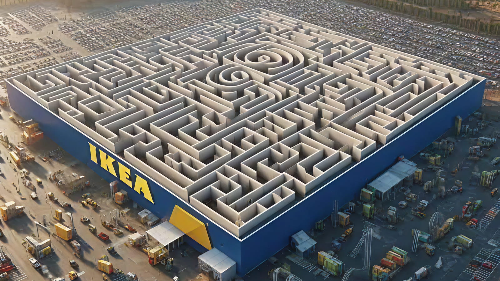 Магазины ИКЕА изнутри могут напоминать большие лабиринты изнутри